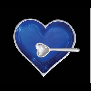Inspired Generations Happy September Blue Sapphire Heart with Heart Spoon
